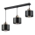 Chandelier on a string 3xE27/35W/230V black/gold