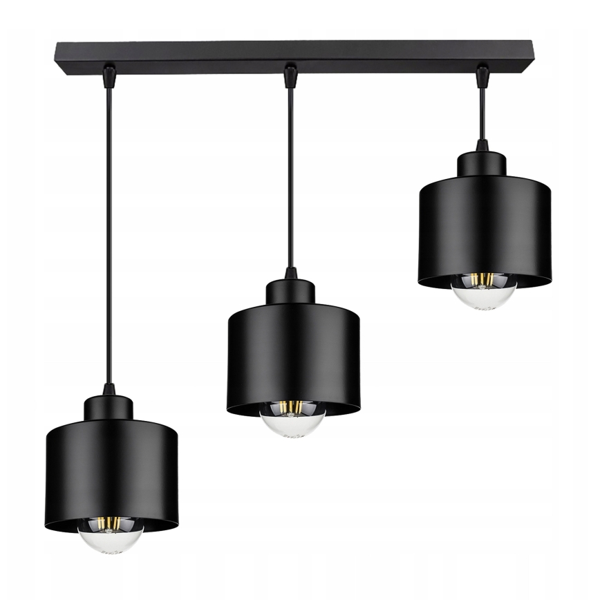 Chandelier on a string 3xE27/35W/230V black