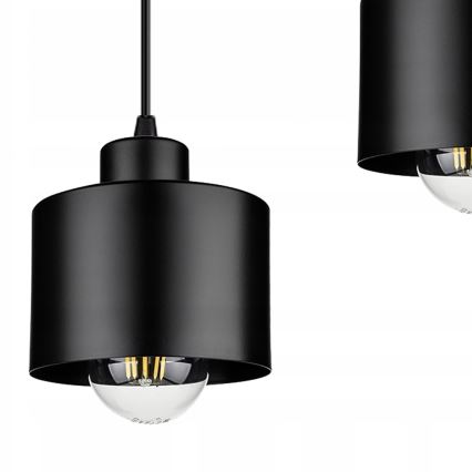 Chandelier on a string 3xE27/35W/230V black