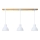 Chandelier on a string 3xE27/40W/230V beech/white