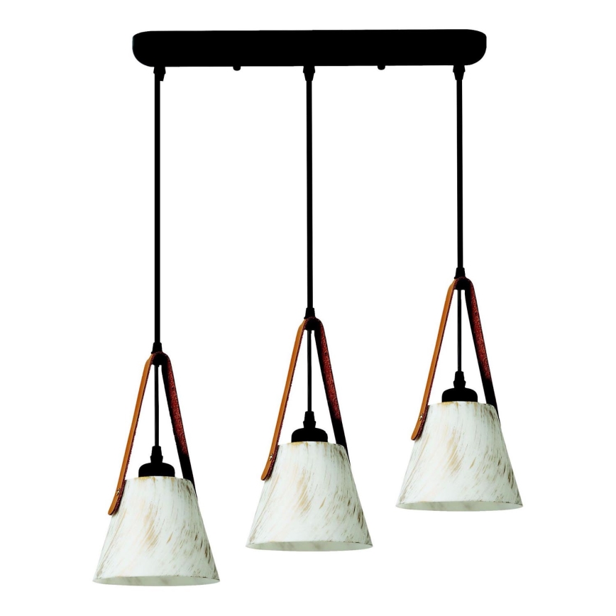 Chandelier on a string 3xE27/40W/230V white