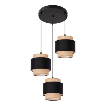 Chandelier on a string 3xE27/60W/230V beige