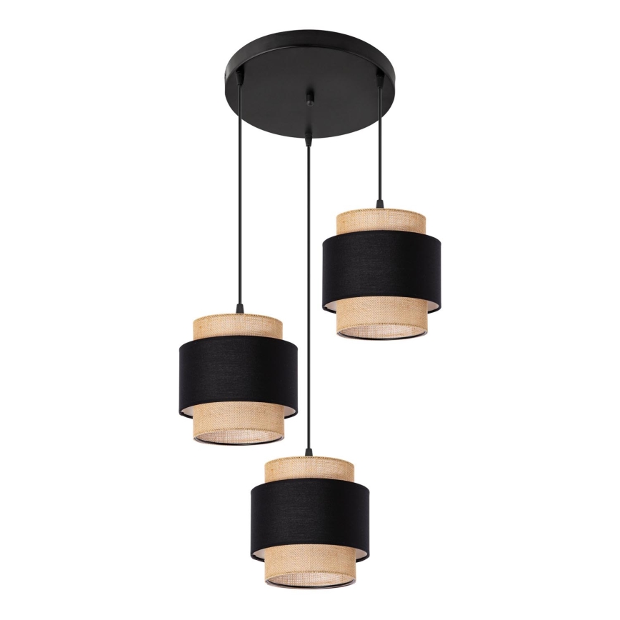 Chandelier on a string 3xE27/60W/230V beige