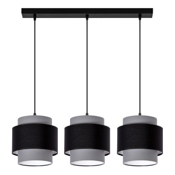 Chandelier on a string 3xE27/60W/230V grey