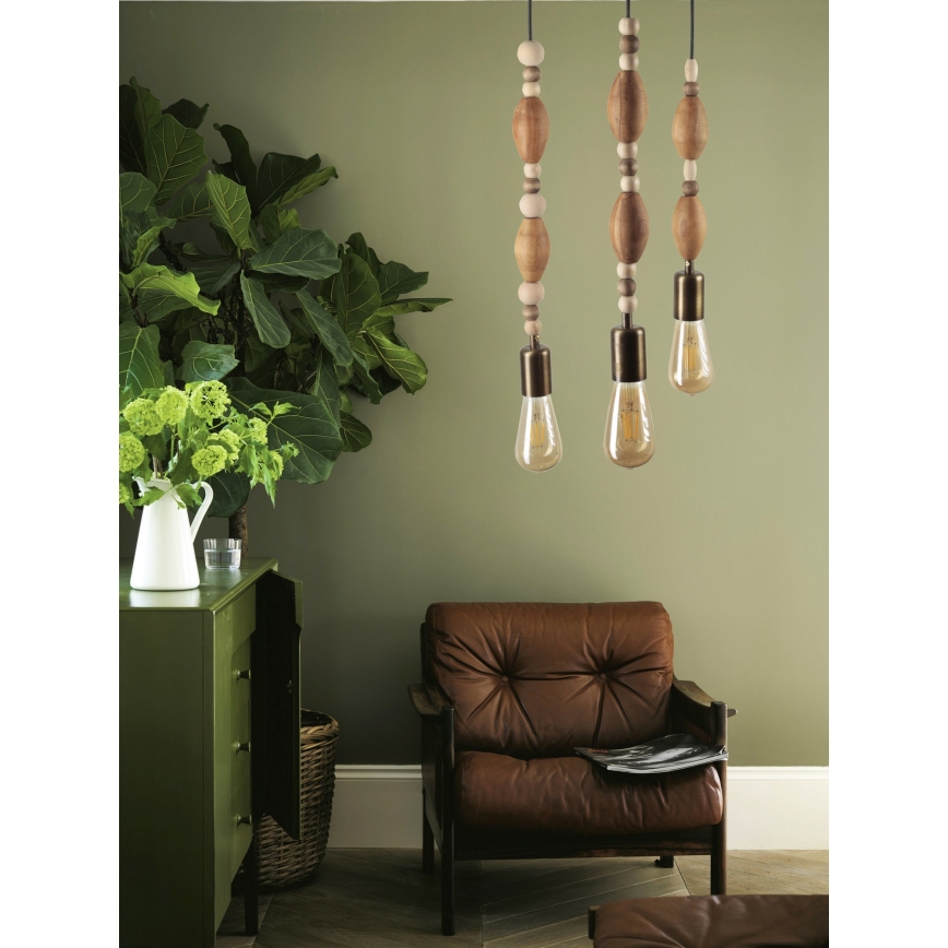 Chandelier on a string 3xE27/60W/230V