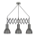 Chandelier on a string  3xE27/60W/230V