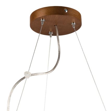 Chandelier on a string 3xE27/60W/230V ø 47 cm pine - FSC certified