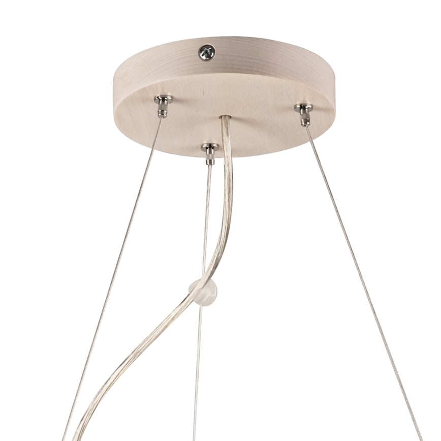 Chandelier on a string 3xE27/60W/230V ø 47 cm pine - FSC certified
