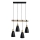 Chandelier on a string 4xE27/60W/230V black