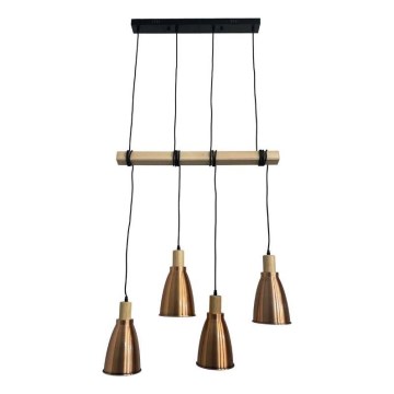 Chandelier on a string 4xE27/60W/230V copper