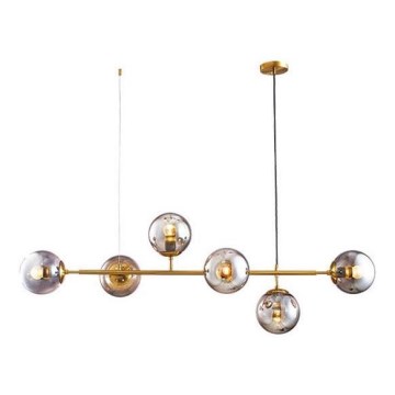 Chandelier on a string 6xE27/10W/230V gold