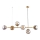 Chandelier on a string 6xE27/10W/230V gold