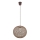Chandelier on a string ABAKA 1xE27/15W/230V brown