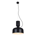 Chandelier on a string ABEL 2xE27/11W/230V d. 28 cm black