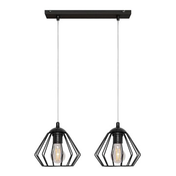 Chandelier on a string AGAT 2xE27/15W/230V