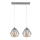 Chandelier on a string AGAT 2xE27/15W/230V