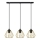 Chandelier on a string AGAT 3xE27/15W/230V gold/black