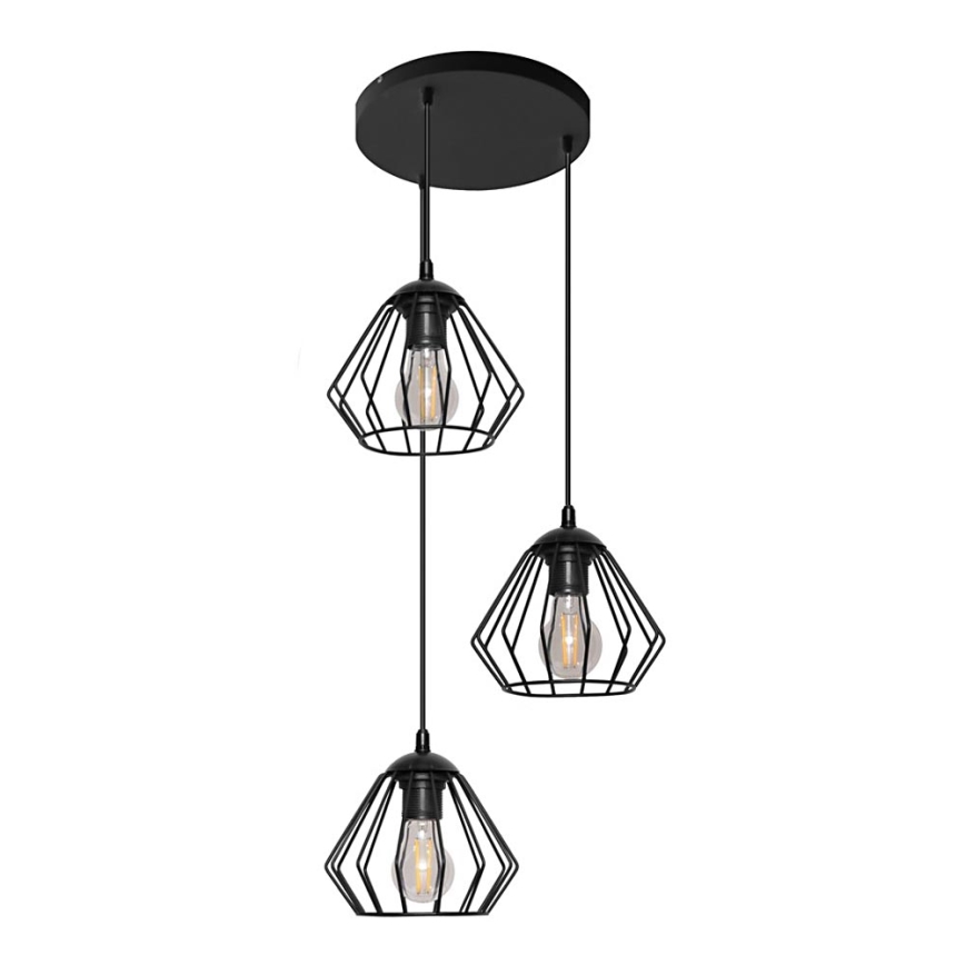 Chandelier on a string AGAT 3xE27/15W/230V