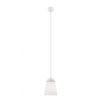 Chandelier on a string AGUSTINO 1xE27/60W/230V white/beech