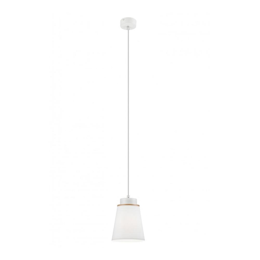 Chandelier on a string AGUSTINO 1xE27/60W/230V white/beech