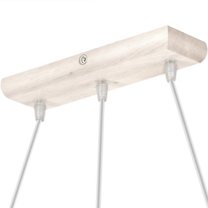 Chandelier on a string AIDA 3xE27/60W/230V oak - FSC certified