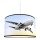 Chandelier on a string AIRPLANE 1xE27/60W/230V