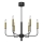 Chandelier on a string AKASYA 6xE14/15W/230V black/gold