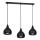 Chandelier on a string AKTAN 3xE27/60W/230V black