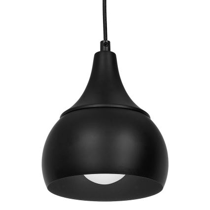 Chandelier on a string AKTAN 3xE27/60W/230V black round