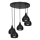 Chandelier on a string AKTAN 5xE27/60W/230V black round
