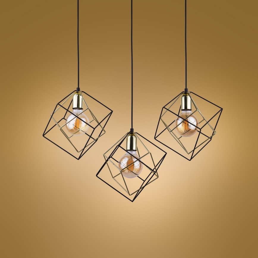 Chandelier on a string ALAMBRE 3xE27/60W/230V