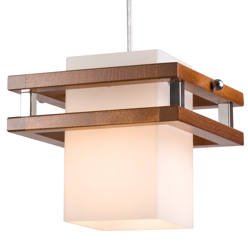 Chandelier on a string ALAN 1xE27/60W/230V beech