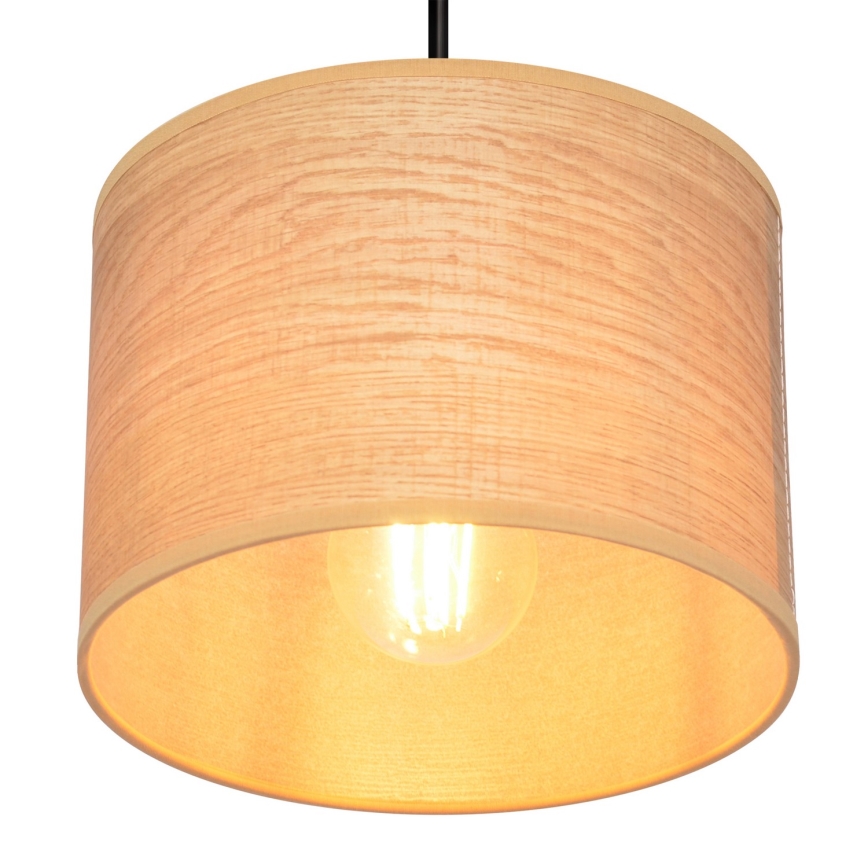 Chandelier on a string ALBA 1xE27/15W/230V d. 20 cm brown/black