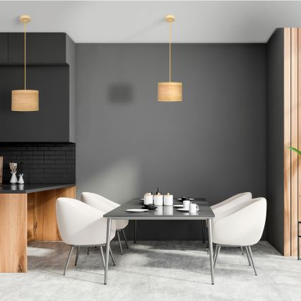 Chandelier on a string ALBA 1xE27/15W/230V d. 20 cm brown