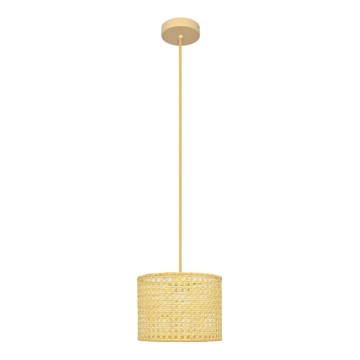 Chandelier on a string ALBA 1xE27/15W/230V d. 20 cm rattan