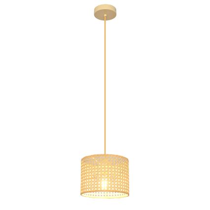 Chandelier on a string ALBA 1xE27/15W/230V d. 20 cm rattan