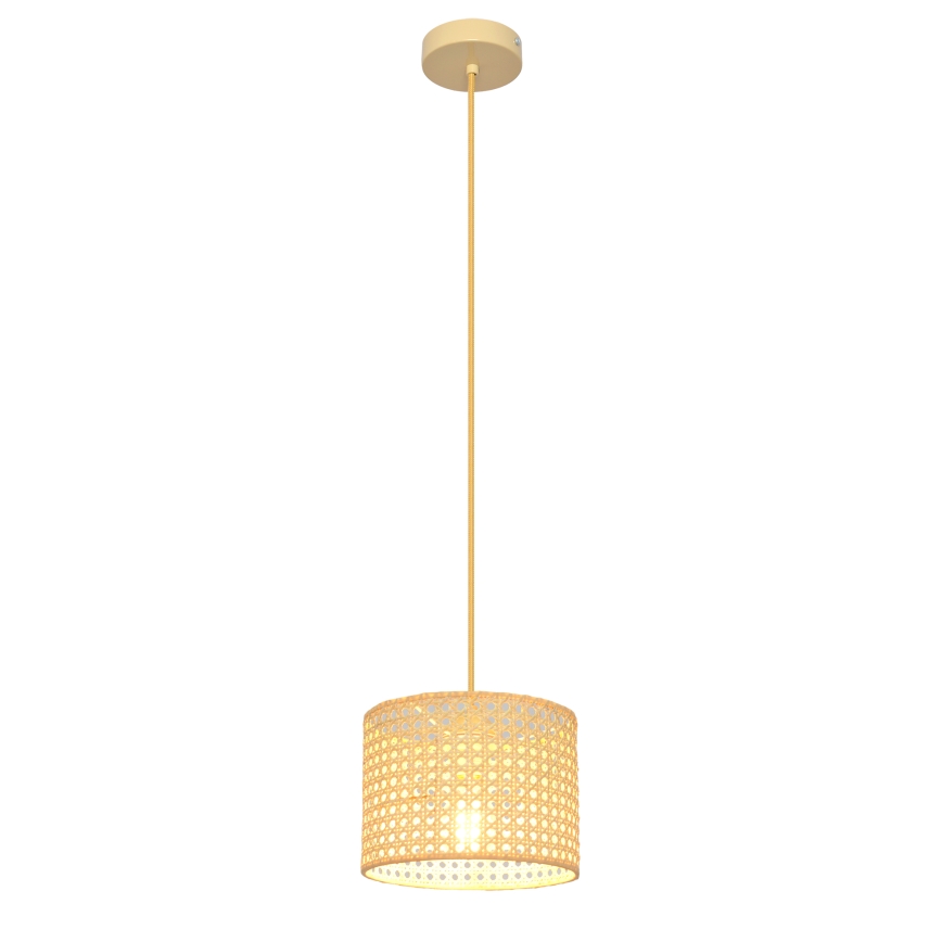 Chandelier on a string ALBA 1xE27/15W/230V d. 20 cm rattan