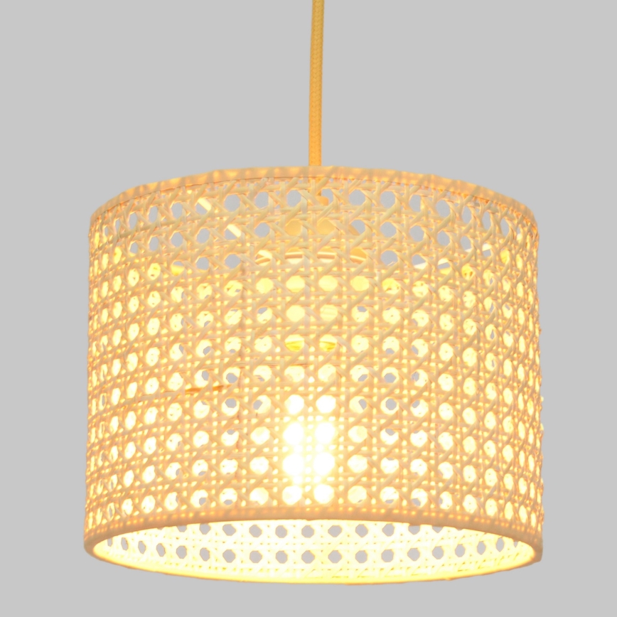 Chandelier on a string ALBA 1xE27/15W/230V d. 20 cm rattan