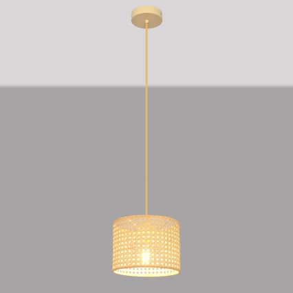 Chandelier on a string ALBA 1xE27/15W/230V d. 20 cm rattan
