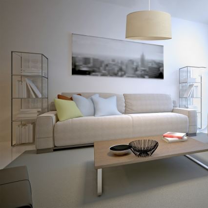 Chandelier on a string ALBA 1xE27/15W/230V d. 40 cm beige