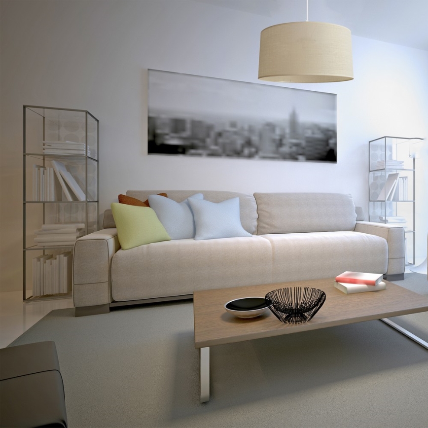Chandelier on a string ALBA 1xE27/15W/230V d. 40 cm beige