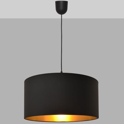 Chandelier on a string ALBA 1xE27/15W/230V d. 40 cm black/gold