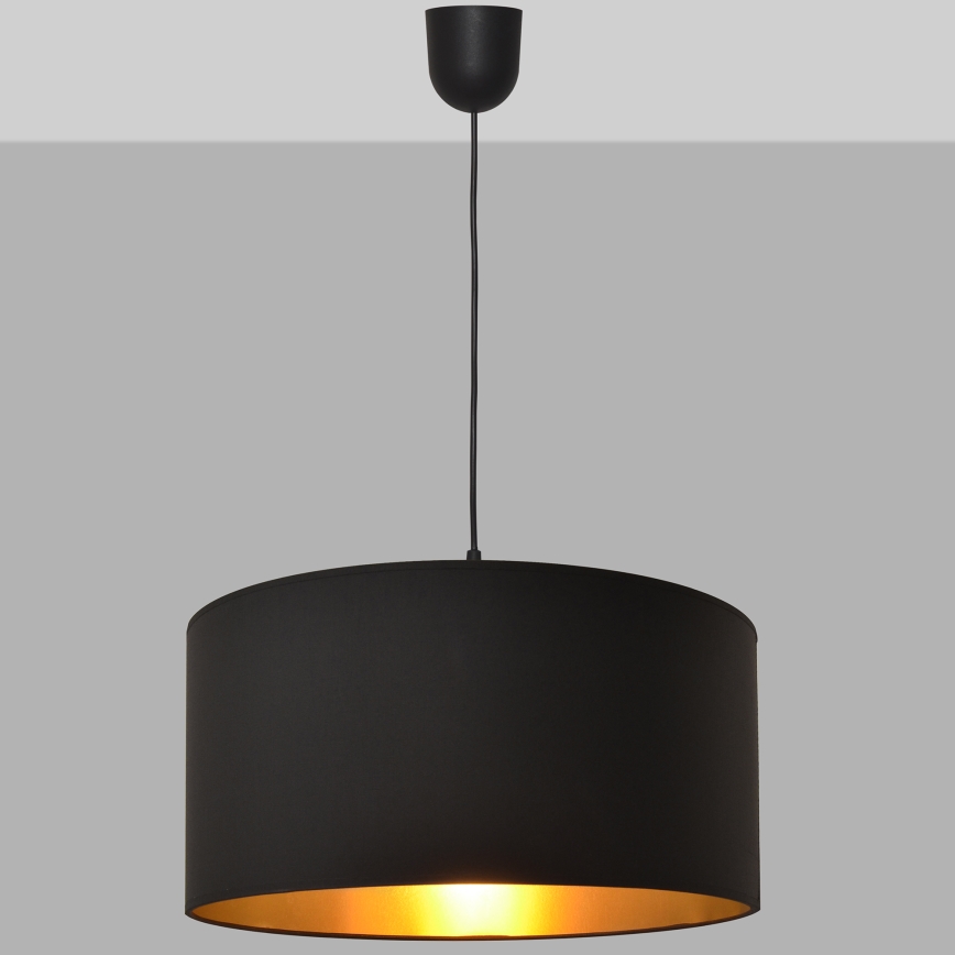 Chandelier on a string ALBA 1xE27/15W/230V d. 40 cm black/gold