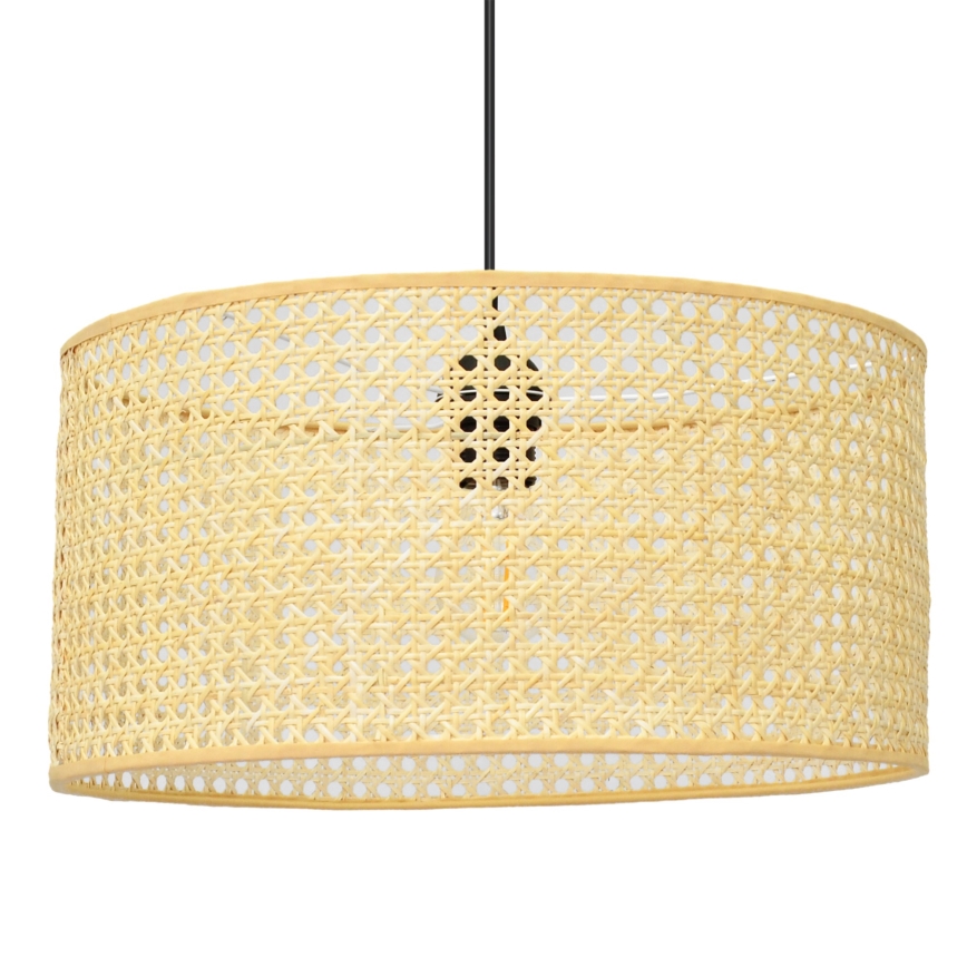 Chandelier on a string ALBA 1xE27/15W/230V d. 40 cm rattan/black