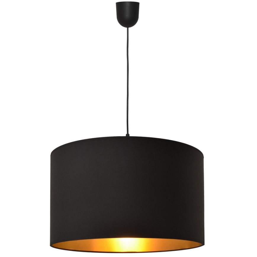 Chandelier on a string ALBA 1xE27/15W/230V d. 45 cm black/gold