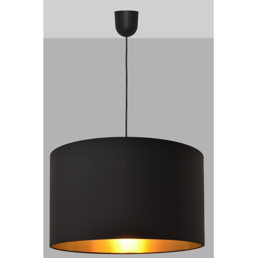 Chandelier on a string ALBA 1xE27/15W/230V d. 45 cm black/gold