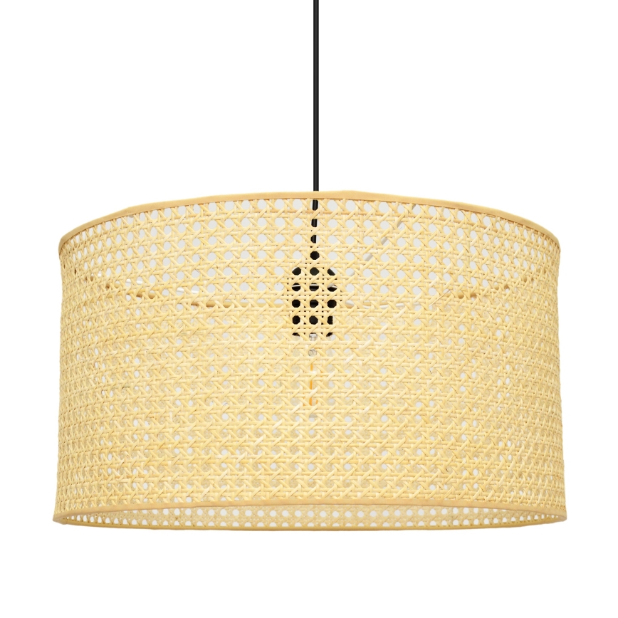 Chandelier on a string ALBA 1xE27/15W/230V d. 45 cm rattan/black
