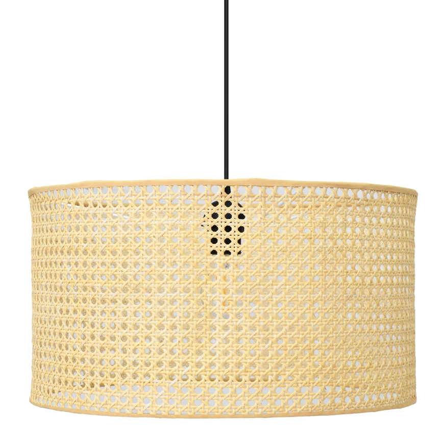 Chandelier on a string ALBA 1xE27/15W/230V d. 45 cm rattan/black