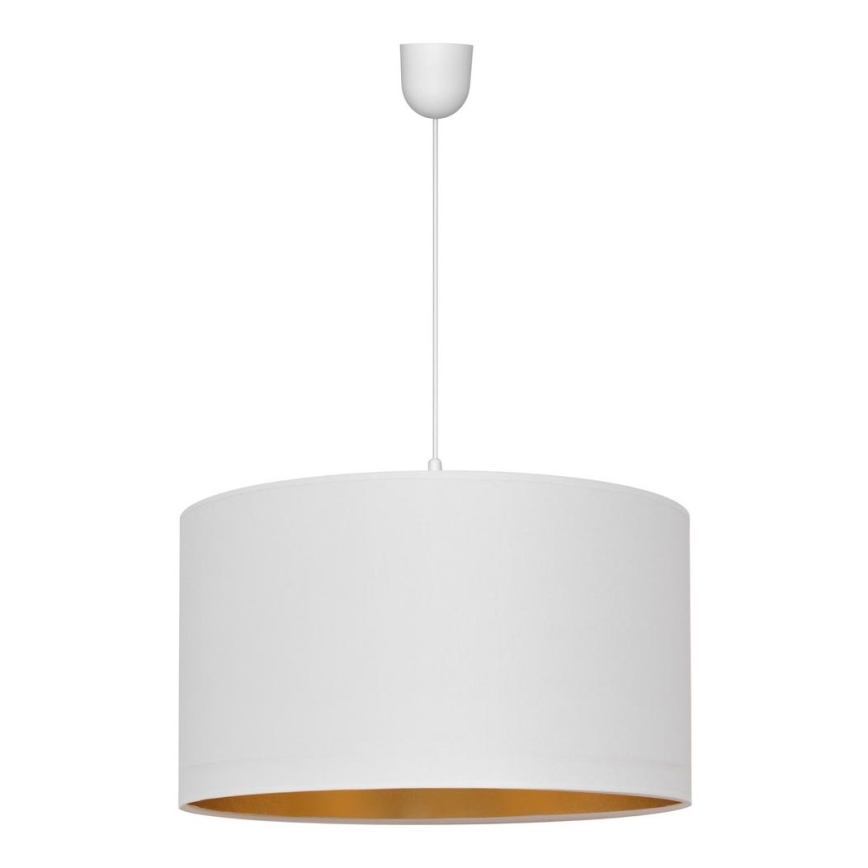 Chandelier on a string ALBA 1xE27/15W/230V d. 45 cm white/gold