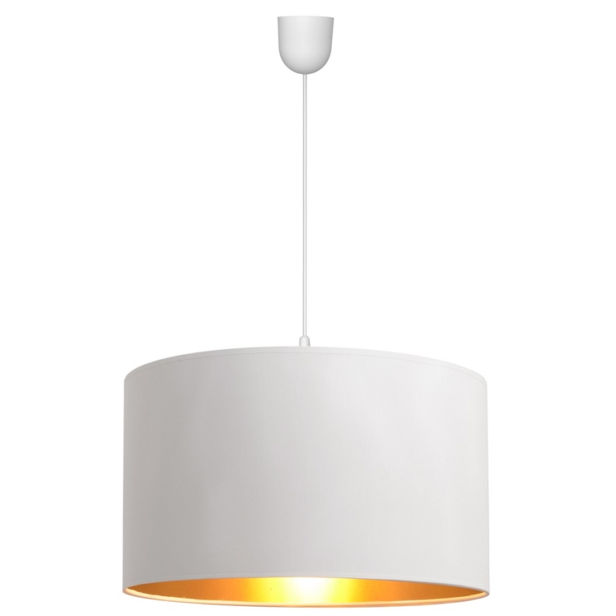 Chandelier on a string ALBA 1xE27/15W/230V d. 45 cm white/gold